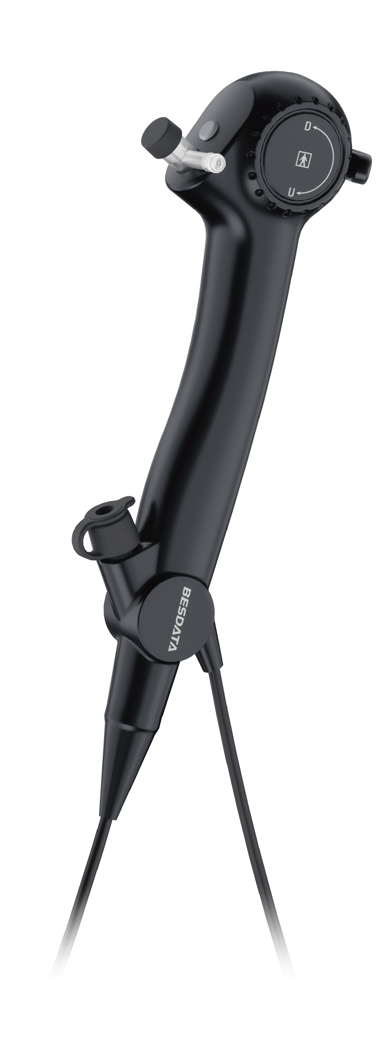 Verpie veterinary flexible endoscope on transparent background